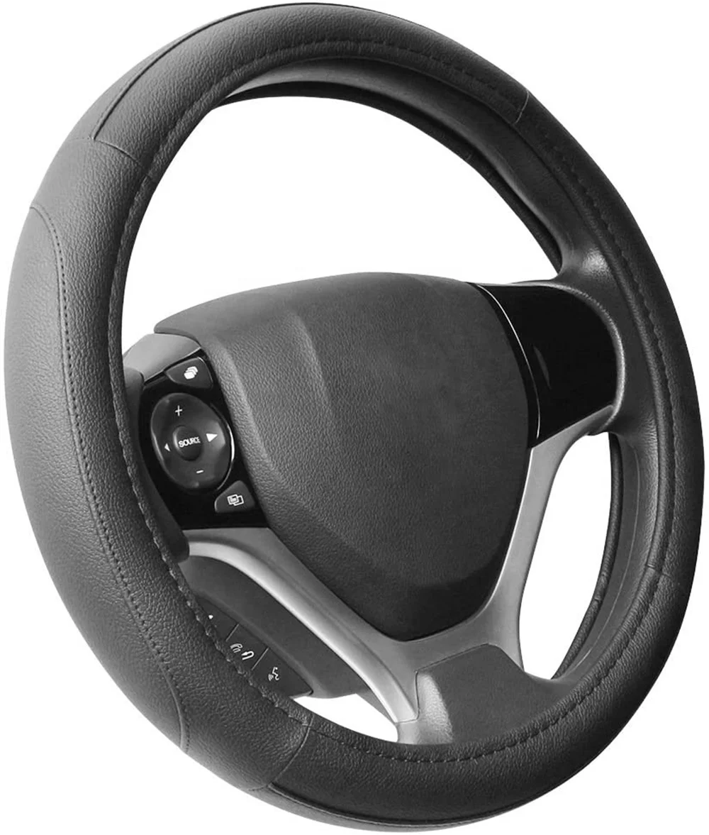 18 inch leather steering wheel cover