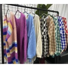 Women Women High Quality Hand Embroidery V Neck Merino Wool Knitwear Women Kids Mohair Knit Sweater
