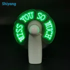 Mini Fan Message Wholesale DIY Self LED Text Mini Fan Programmable LED Message Fan