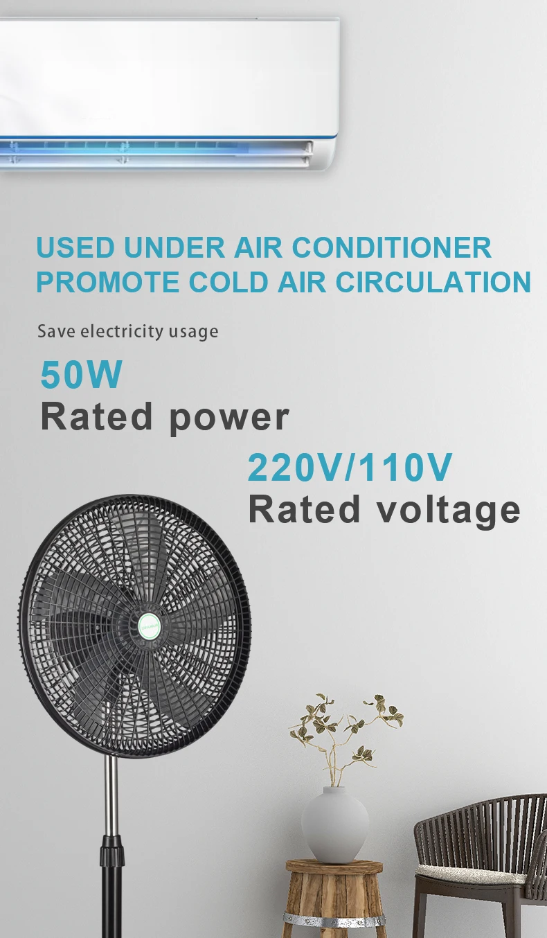 Standing Fan, Plastic, 55W - detail 18