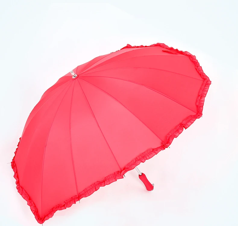ZY136 Wholesale Advertising Gifts Umbrellas Wedding Celebration Marry Straight Red Loving Heart Umbrella