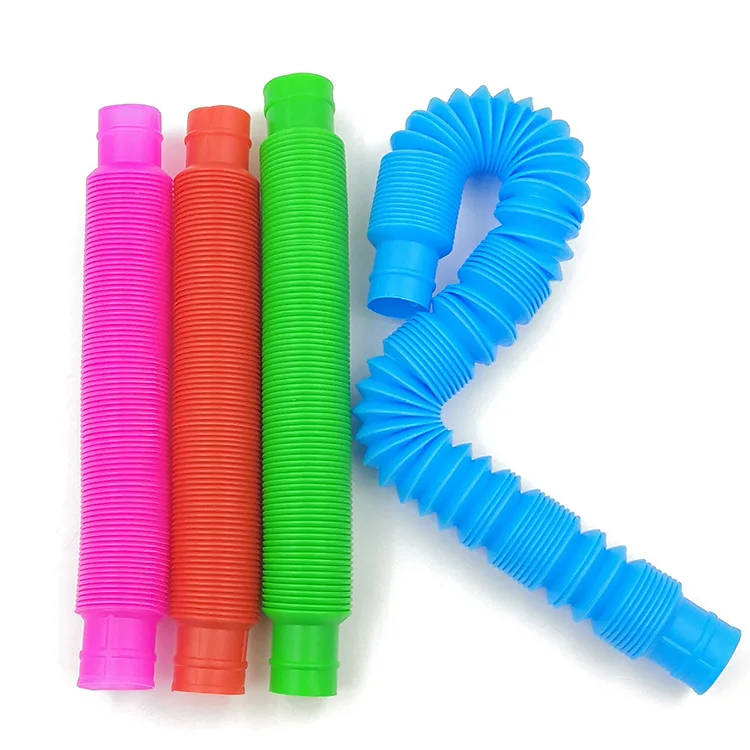 N\A Pop Tube Toys Sensory Stretch Colorful Funny Decompression Stress Relief Educational Toys Random Color 