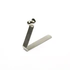Clips Button Clip Button Clip Custom Manufacture Flat V Spring Clips Stainless Steel Double Tube Lock Button Spring Clip