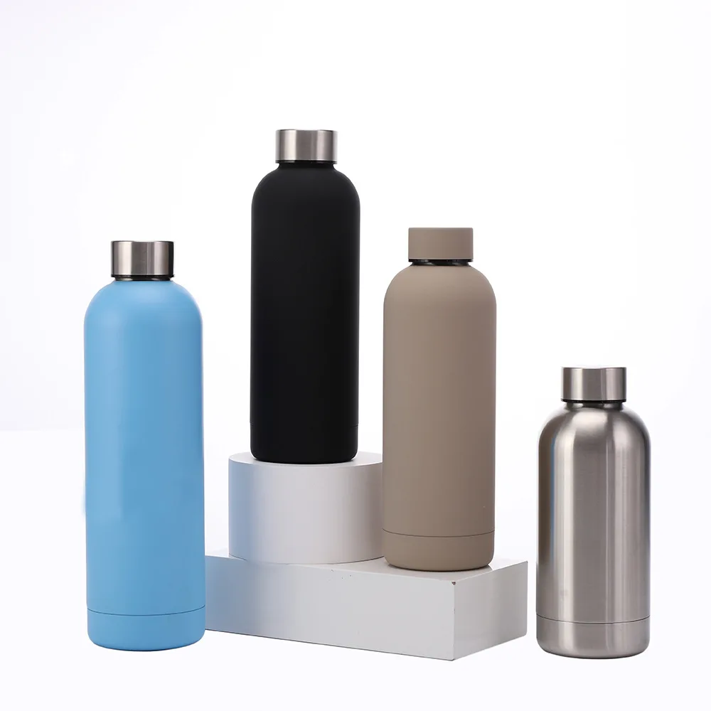 Stainless steel small mouth bottle Thermos cup large capacity outdoor sports water bottle 304 water bottle