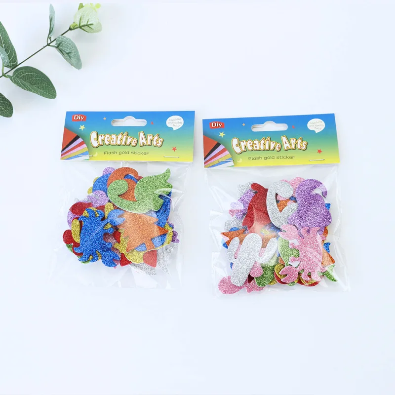 Wholesale Cartoon animal stickers diy eva foam sticker gift toys eva wall sticker