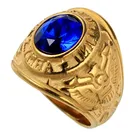 Rings Low Price Wholesale Stainless Steel Vintage Army Eagles Gemstone Rings For Men Size 7-13