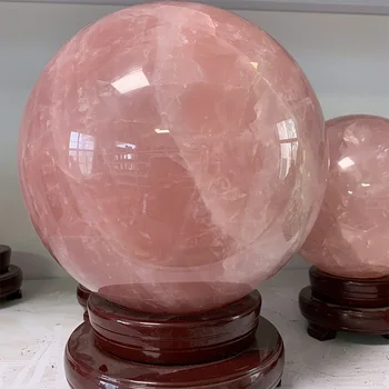 Wholesale Hot selling Natural healing stone crystal Ball large Rose quartz Sphere