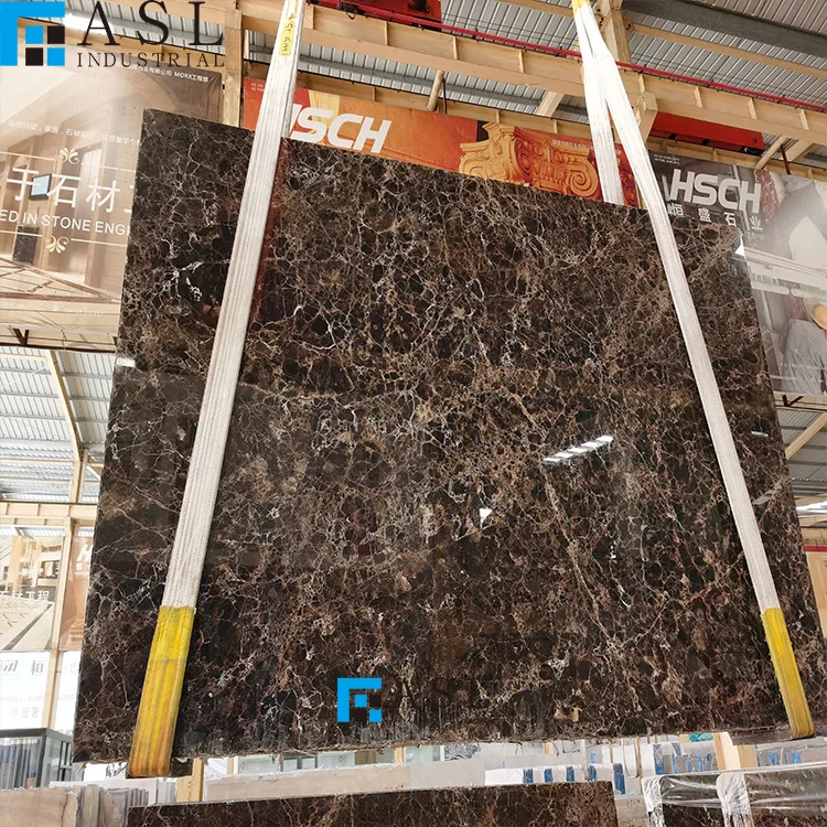 Factory direct low price china brown marble dark emperador brecha maron french mystic brown marble stone bangladeshi