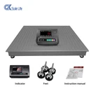 Platform Weighbridge Mobile Axle Scale 0.8x.8m 1.2x1.2m 1.5x2m Or Customized