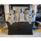 Beautiful Gravestone Polish Granite Tombstone Black Marble Italian Headstone