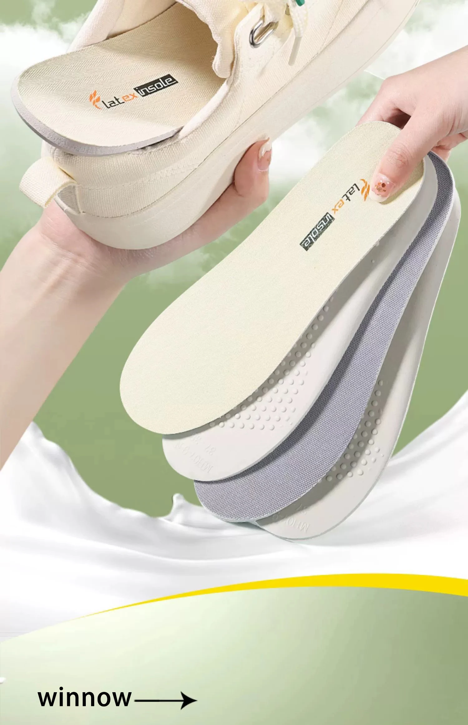 Latex Leather Shoe Insoles Wholesale Breathable Pads Latex Leather Shoe Insoles Wholesale Breathable Pads