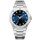 Strap Stainless Steel Hot New Brand Private Label Sunray Dial Stainless Steel Strap Fashion Men Quartz Wrist Watch