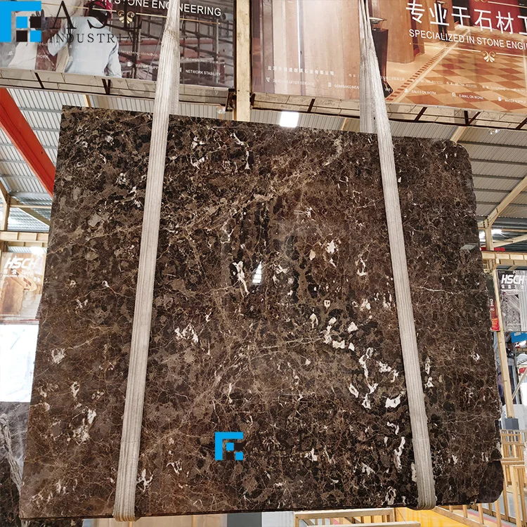 Factory direct low price china brown marble dark emperador brecha maron french mystic brown marble stone bangladeshi