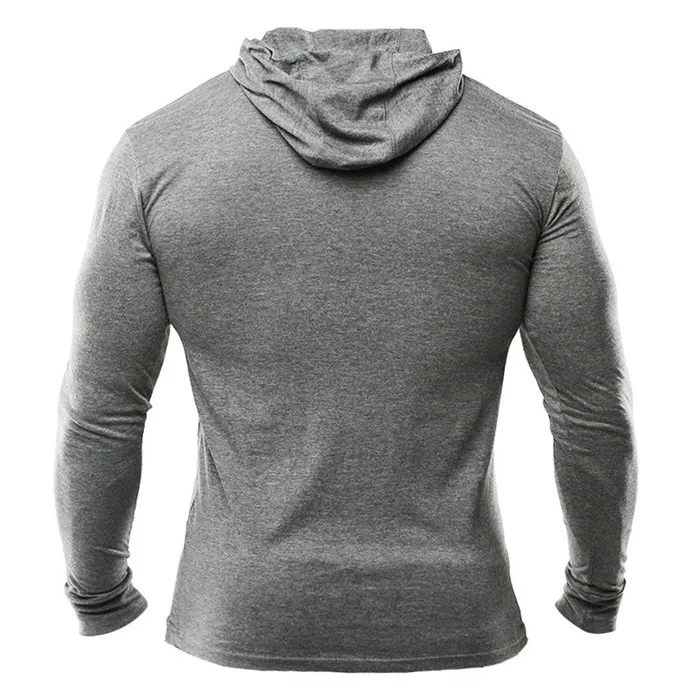 Custom Muscle Bodybuilding Pullover Hoodie For Men Soft Slim Fit Tri