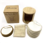 Cotton Skin Washable Eco-friendly Natural Organic Cotton Reusable Bamboo Make Up Remover Pads For All Skin Types