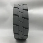 Wheel Gray Solid Rubber Tyre Wheel 15x5 Gray Color With Hub For Scissor Lift Boom Lift And Other High Working Platform