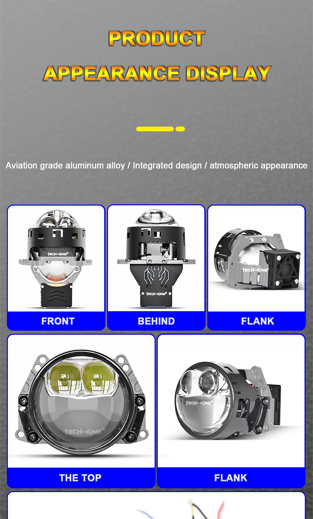 New 80W Universal 3.0 inch Bi LED Dual Laser LED Headlight for Car LED Projector LED Lamp Car accessories for auto headlight