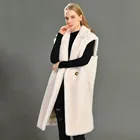 England Style New Design Women Spring Autumn Real Sheep Shearling Sleeveless Customize Teddy Fur Coat Vest Women
