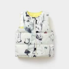O-neck Infant Toddlers Nylon Sustainable Children's Baby Down Vest Jacket