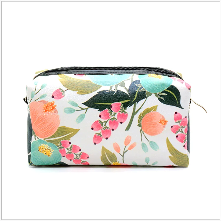 floral print makeup bag