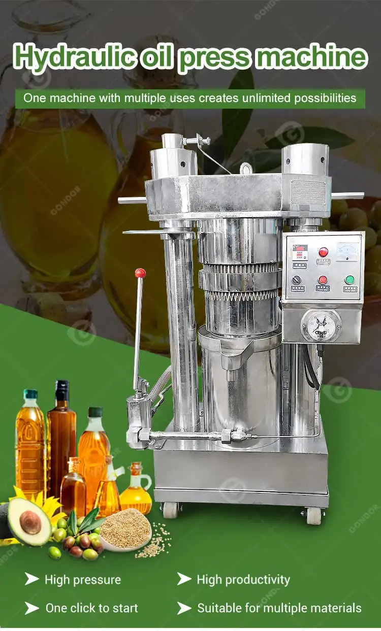 Commercial Hydraulic Olive Avocado Sesame Cocoa Butter Presser Press