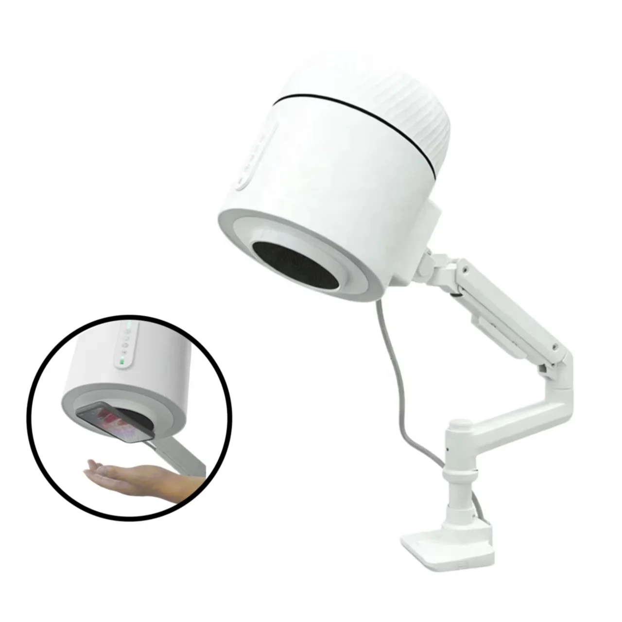 2025 New Arrival 4700rpm Manicure Extractor Pedicure Salon Vaccum Cleaner Russian Nail Dust Collector manufacture