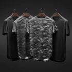 T-shirt Shirt Hot Selling Summer Good Elasticity Dry Fit Sport T-shirt Breathability Solid Color Short Sleeve Mens T Shirt