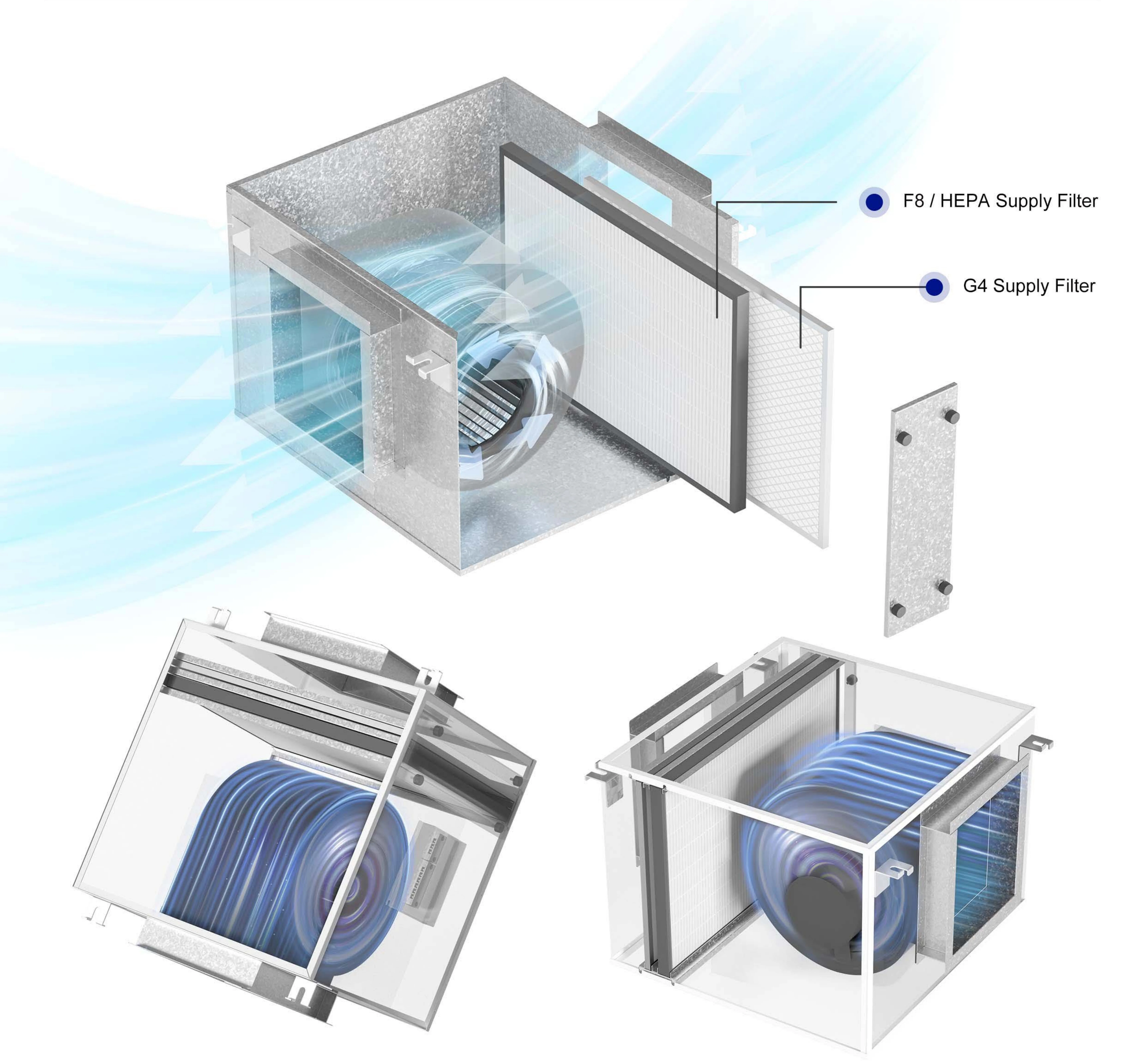 Pressure Air Ventilation Fan, E-VIPO, Ceiling, PIV - detail 8
