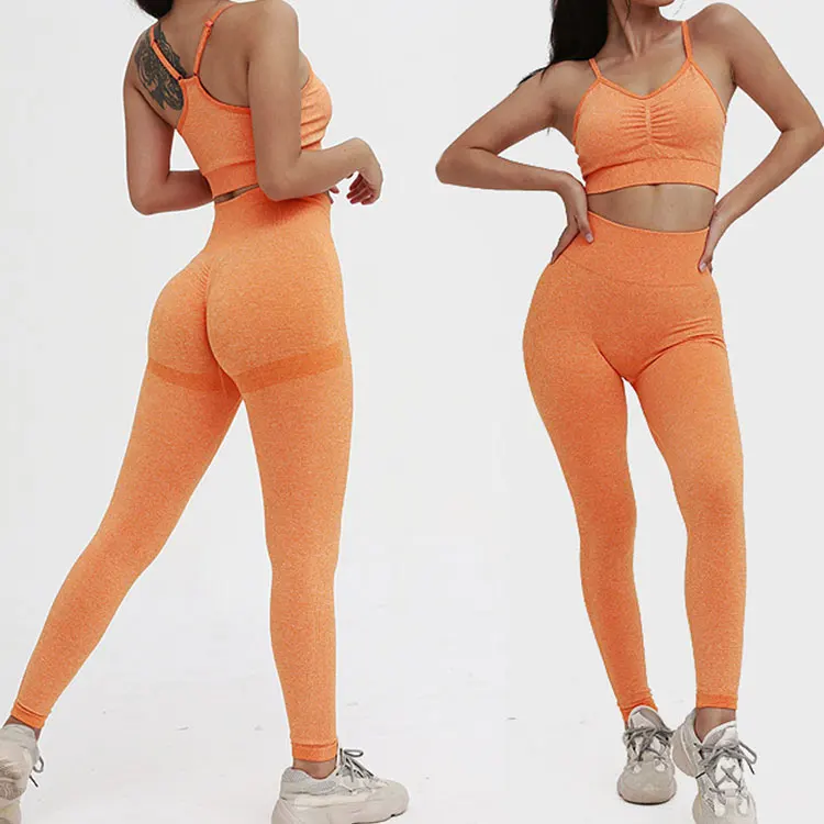 Wholesale Sport Suit Women Fitness Clothing Sport Wear Yoga Set Gym Sportswear Running Leggings Women Set