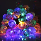 Decorations IP65 Waterproof 4.5M Solar Ball String Lamp Outdoor Led Christmas Lights Decorations