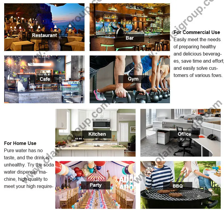 Top Model Smart Complex Water Dispenser Instant Hot And Cold Soda Sparkling Water Ro System For