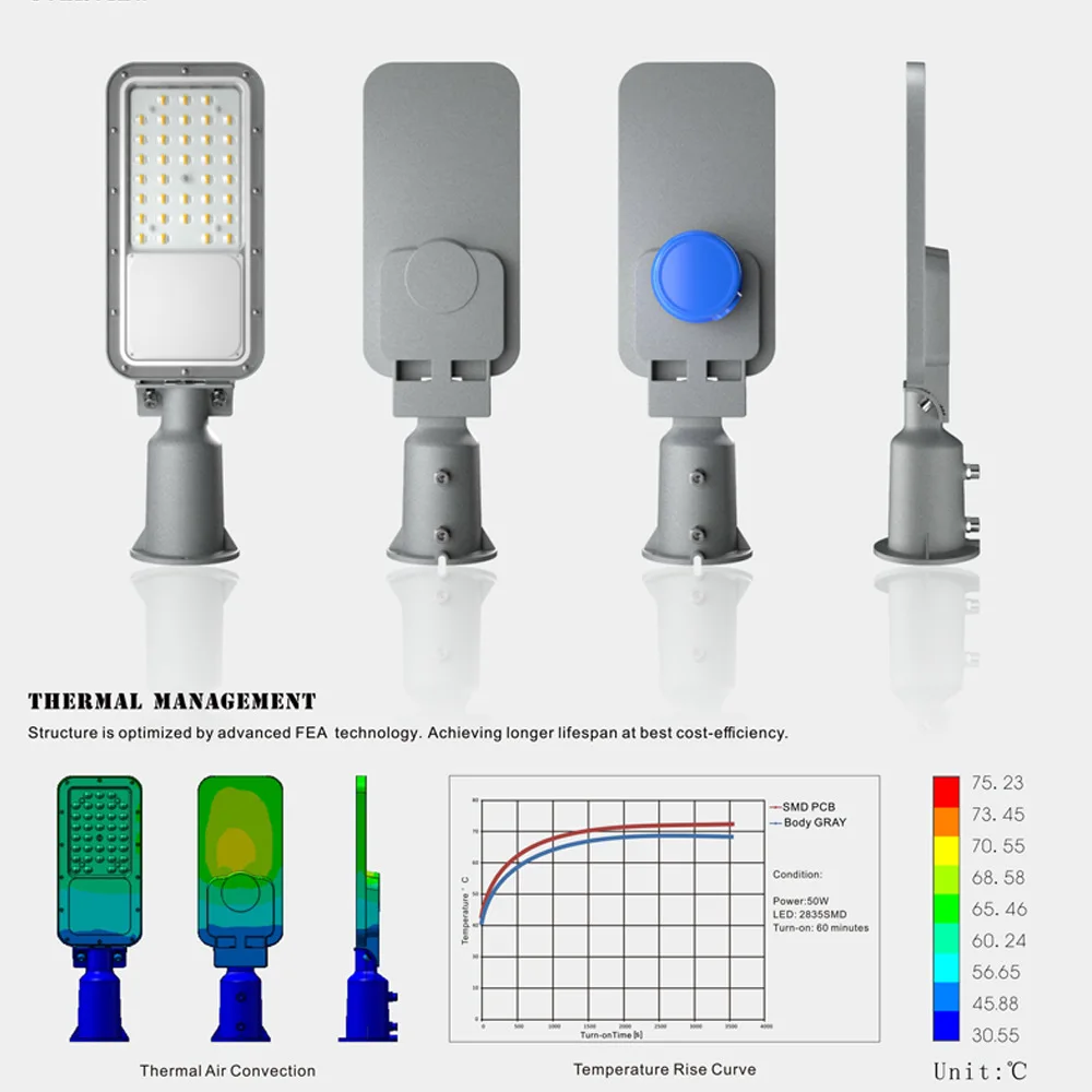 New die-cast street light 50W100W150W200W outdoor waterproof street light Municipal engineering street light adjustable Angle