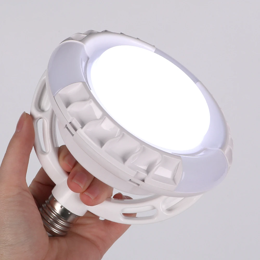 Factory wholesale price LED folding emergency light outdoor camping PBT+PP material 2400mAh battery lighting time 4-5H