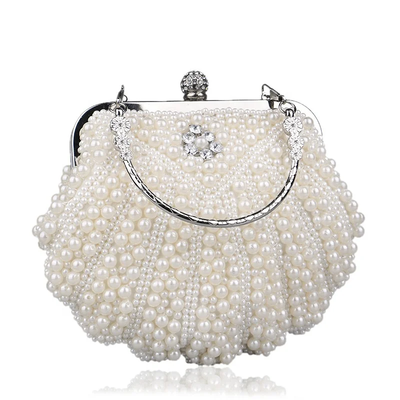 Amiqi MRY69 Fashion Designer Luxury Pearl Girls Party Women Wedding Evening Bags Clutch Purse