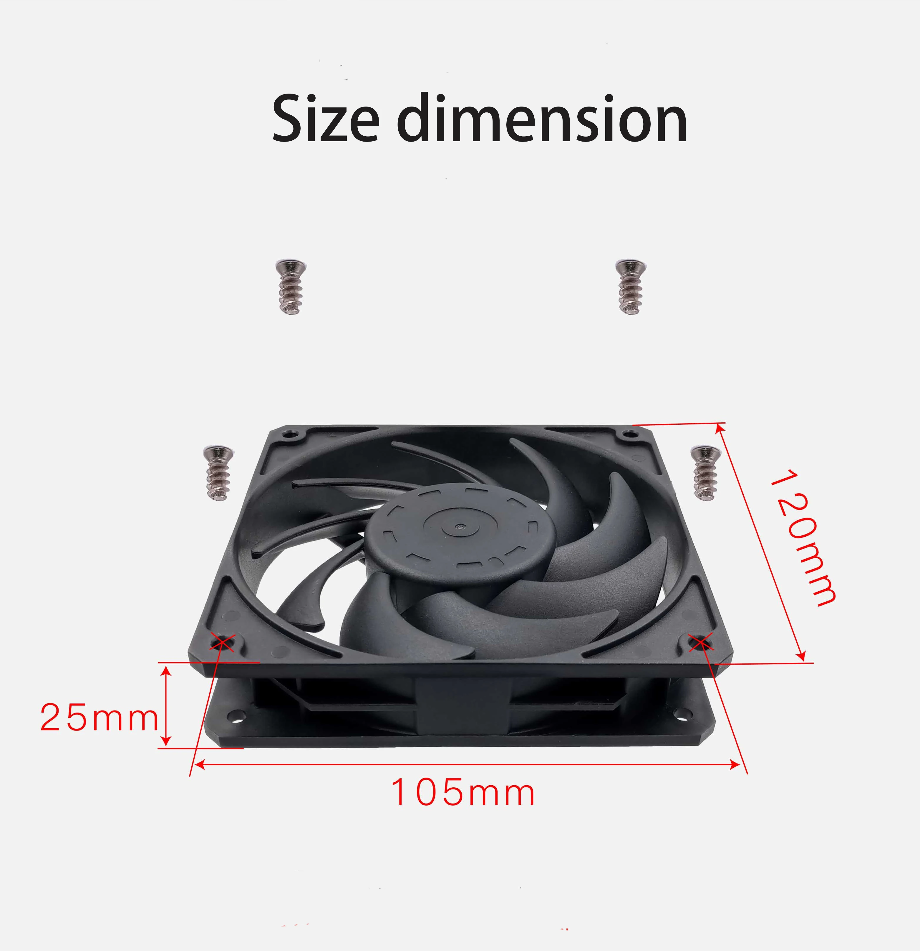 Computer Cooling Fan, 120mm, 120*120*15mm, Axial - detail 8