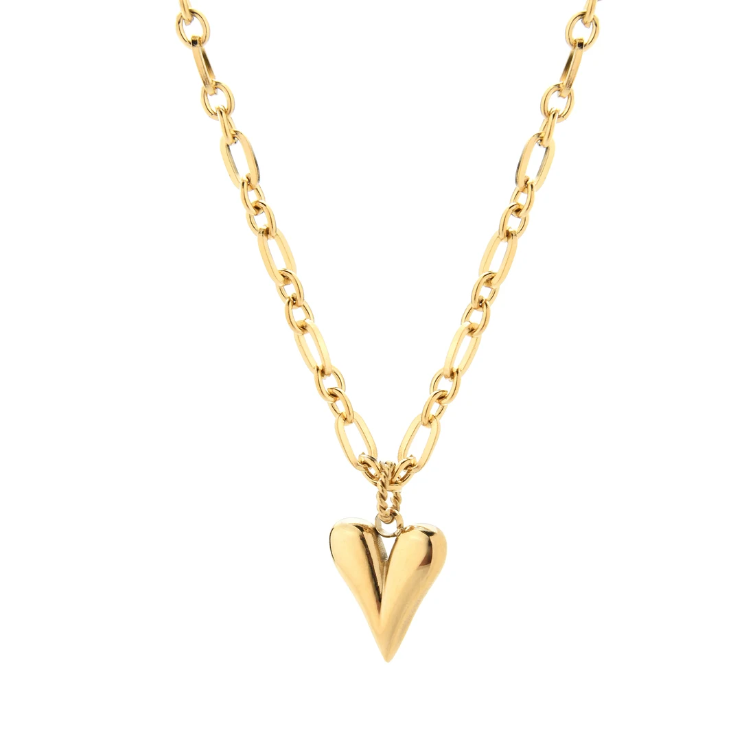 14k Gold Plating Female Heart Shaped 