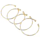 Bangle Jewelry 4pcs Cuff Bangle 2 Tone Bangle Jewelry Mix Bangle Bracelet Women Jewelry