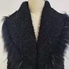Waistcoat Leather Autumn And Winter Women's Plush Waistcoat Real Raccoon Leather Warm And Luxurious Waistcoat