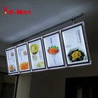 Display Light Chungkong Slim Magnetic Panel Aluminum Frame Restaurant Menu Led Advertising Display Crystal Light Box