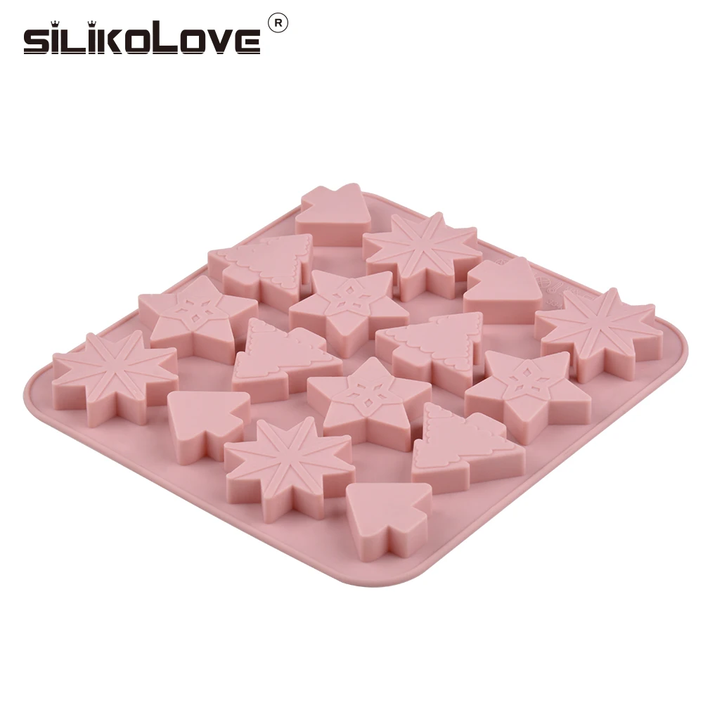 Christmas New Silicone Chocolate Mould Cake decorations Cookie Gummy Mold