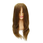 The Hair Dyeing Hot Points In The Fashion Lady Long Curly Long Hair Brown Gradient Hair Human Hair Head Mould