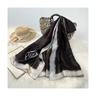 Scarf China Supplier Wholesale Multi Color Polyester Custom Printed Silk Scarf With Soft Apply To Autumn