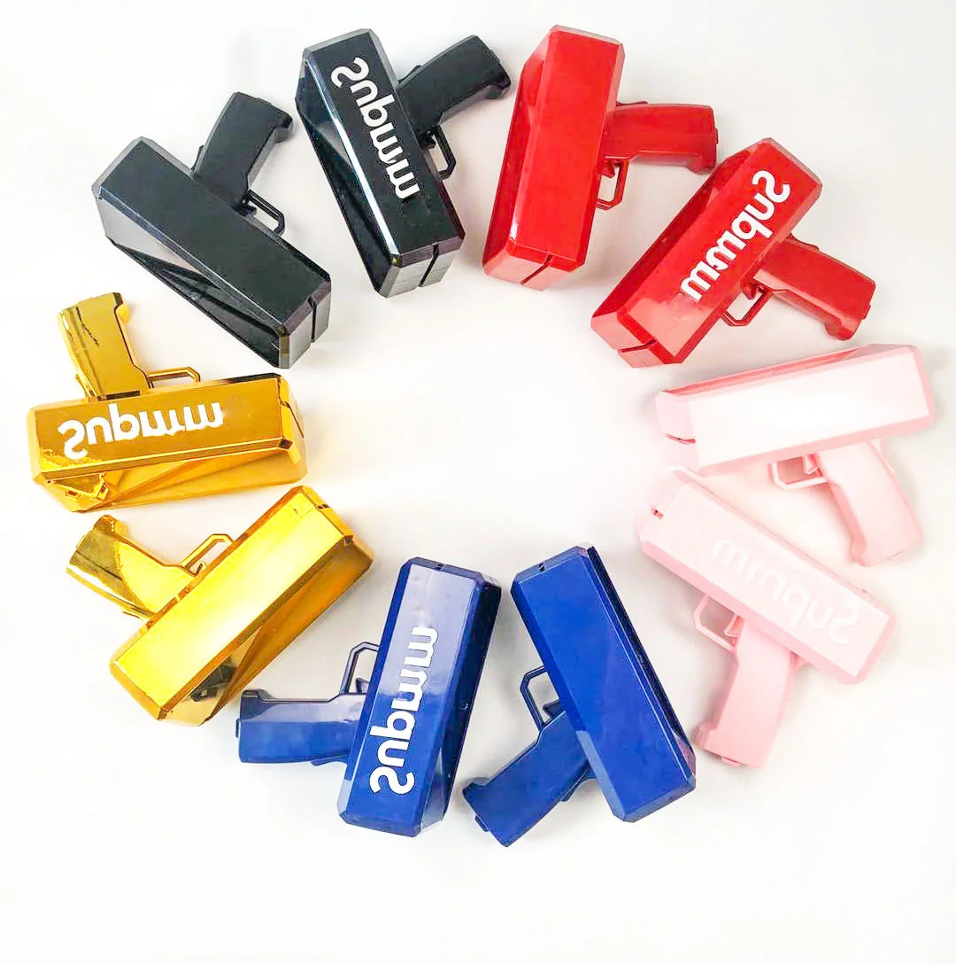 Boxu Gold Plated Spray Plating Money Gun Super Money Gun Gold Money Gun Shooter Buy Cash Money