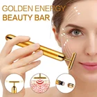 Vibrator T Shape 24k Gold Energy Beauty Bar For Face Lifting