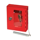 Wall Key Box Cylinder Lock Metal Safe High Quality Wall Mounted Metal Red Emergency Key Safe Box