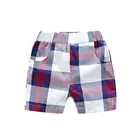 School What Whycheck Boys Summer Check Pattern Yarn-dye Shorts Toddler Boys Fashion School Short With Packet
