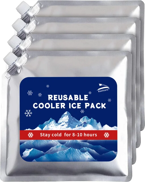 Long Lasting Cold Freezer Packs for Coolers and Lunch Boxes - Cooler Ice Packs for Camping Gear, Fishing, Road Trips