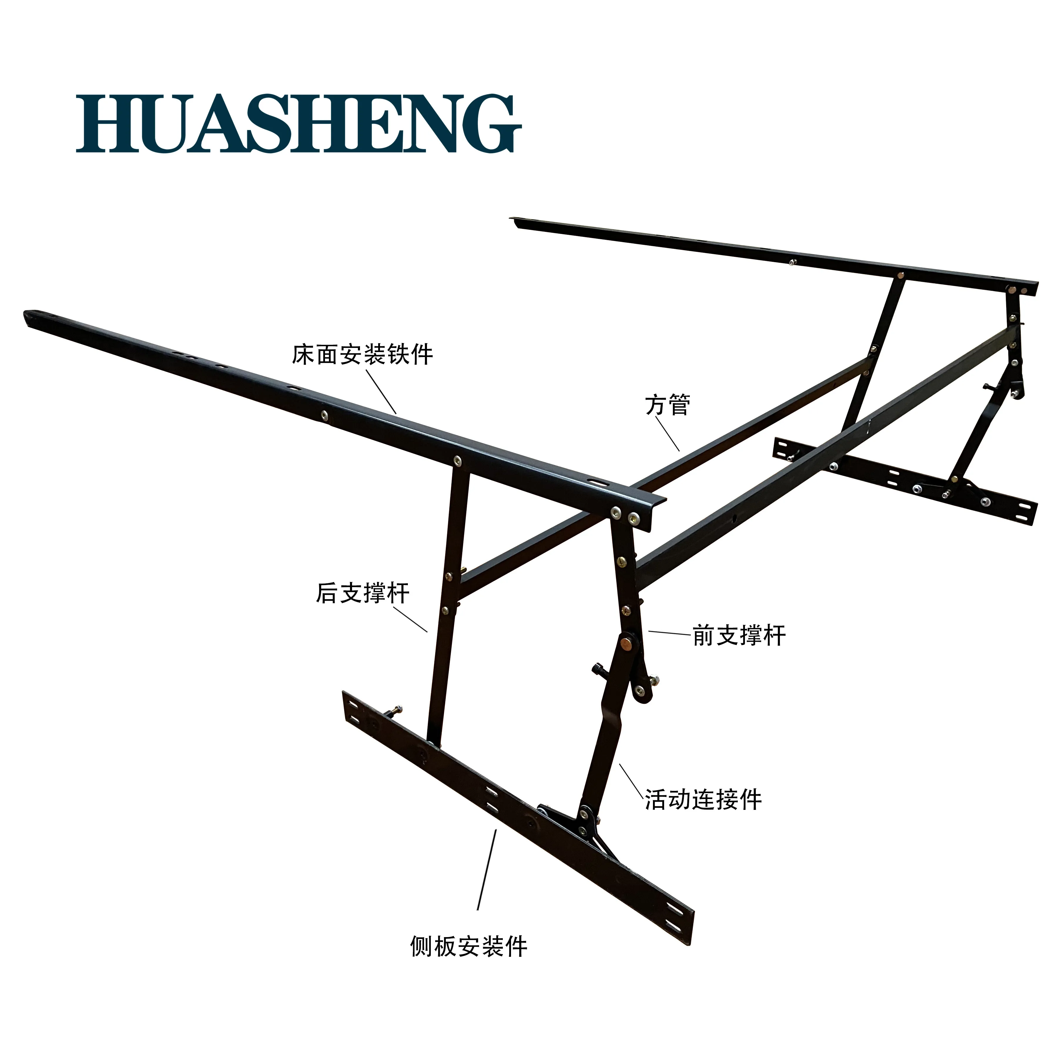 Folding Bed Hydraulic Lift Up Mechanism For Space Saving Home Furniture