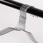 Iron Clothes Hanger Iron Silver Wire Hanger Cheap Slim Silver Iron Wire Metal Clothes Laundry Hanger