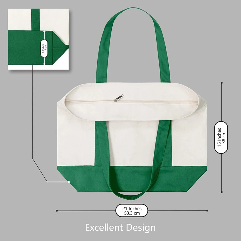 product custom printed logo personalized canvas cotton tote bag durable reusable shopping bag for daily use recyclable-13